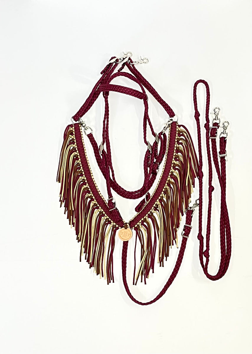 Burgundy Tack set – Tiffanys Braided Tack LLC