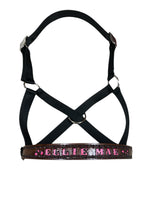 Personalized black Nylon cow halter all sizes.