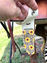 Hoof pick holder  sunflower