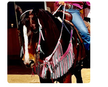 Fringe Barrel Reins, You choose color