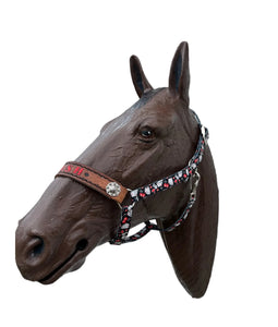 PERSONALIZED   nylon pony or miniature horse  halter many different patterns and colors!