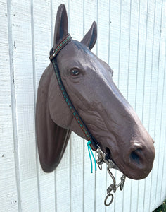 One ear personalized leather bridle