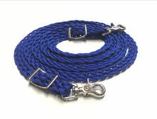 Rein… electric blue flat braided rein paracord