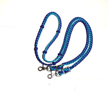 Barrel reins with adjustable grip knots you use length and can change color