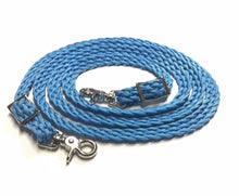 Rein… light blue  flat braided rein paracord