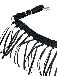 Mule tape horse tripping collar black.