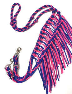 Fringe Barrel Reins, You choose color