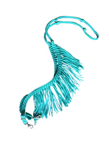 Fringe Barrel Reins turquoise