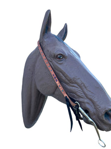 No ear personalized leather bridle