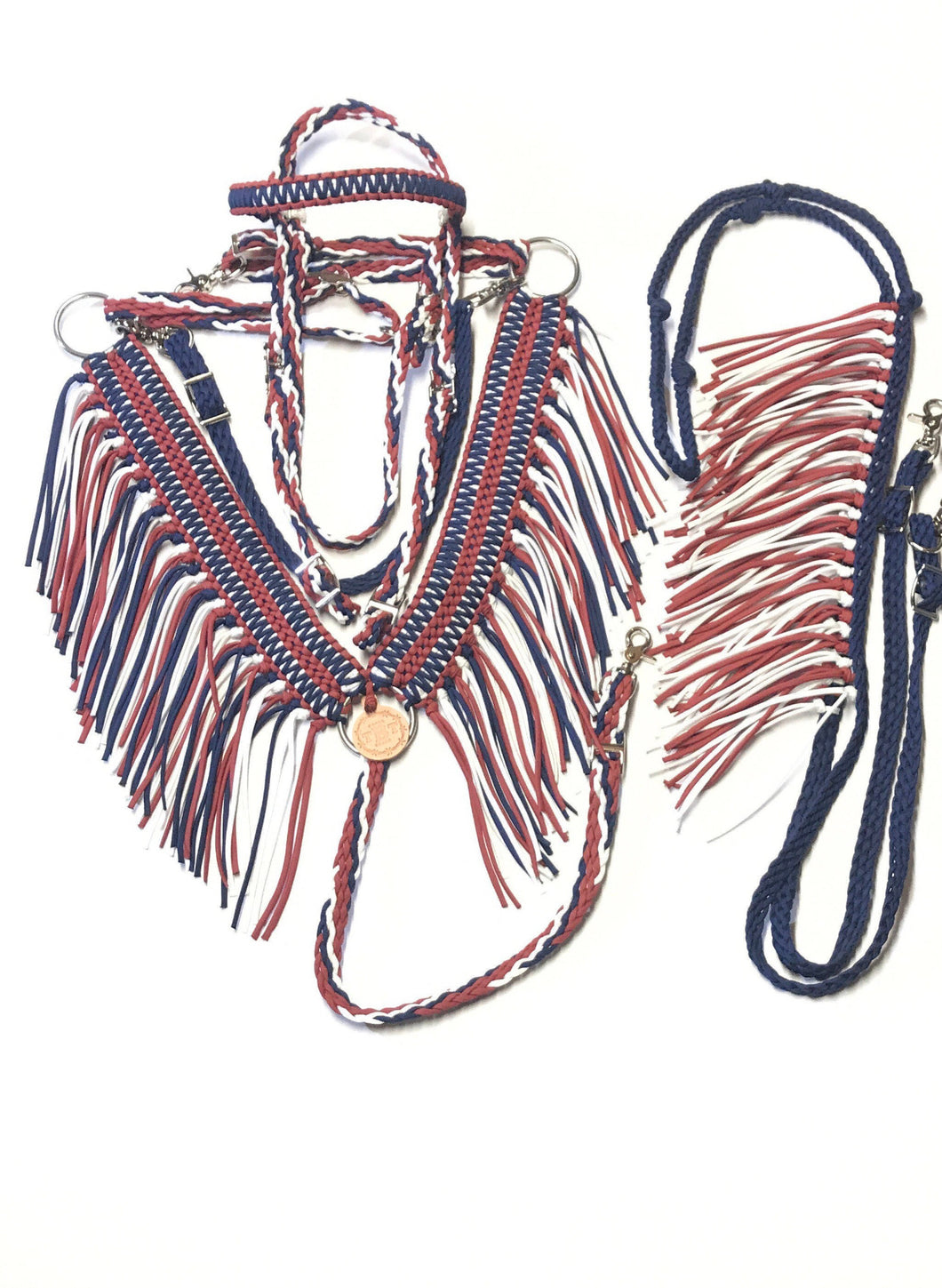 Patriotic tack set average horse size