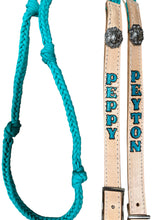Personalized Barrel Reins leather and paracord , Round with grip knots...You choose color and length