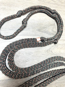 Camo Barrel Reins, Round with grip knots