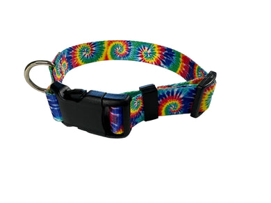 Personalized Tie dye Nylon dog collar