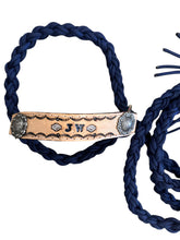 Personalized sheep, lamb, or goat halter dark blue