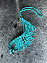 Fringe Barrel Reins turquoise