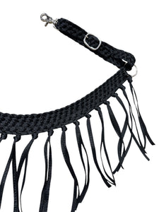 Mule tape horse tripping collar black.