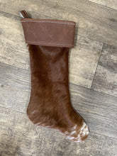hair on cowhide Christmas stockings