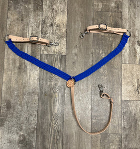 leather and paracord breast collar  horse tack