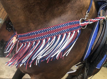 Wide fringe breast collar patriotic