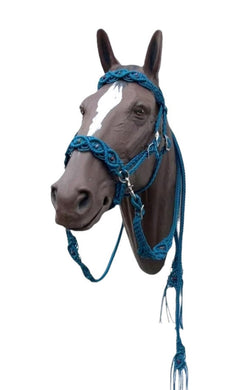 complete Bitless bridle side pull hackamore in my beaded  style