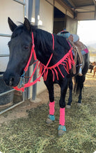 Mule tape horse tripping collar pink