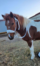 Mule tape Braided horse halter white