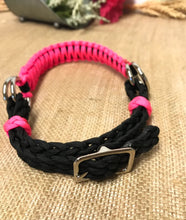 Hot pink side pull hackamore  bitless attachment.... with black or  brown chinstrap...all sizes