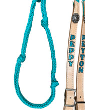 Personalized Barrel Reins leather and paracord , Round with grip knots...You choose color and length