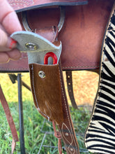 Hoof pick holder cowhide