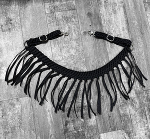 Mule tape horse tripping collar black.