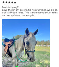 Barrel Reins, wide 1” reins with grip knots...You choose color and length
