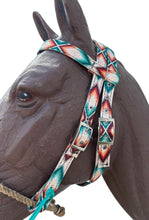 Browband Headstall aztec print with horse size