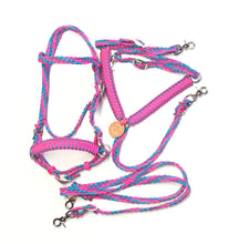 Pony Set-  hot pink turquoise and lilac.