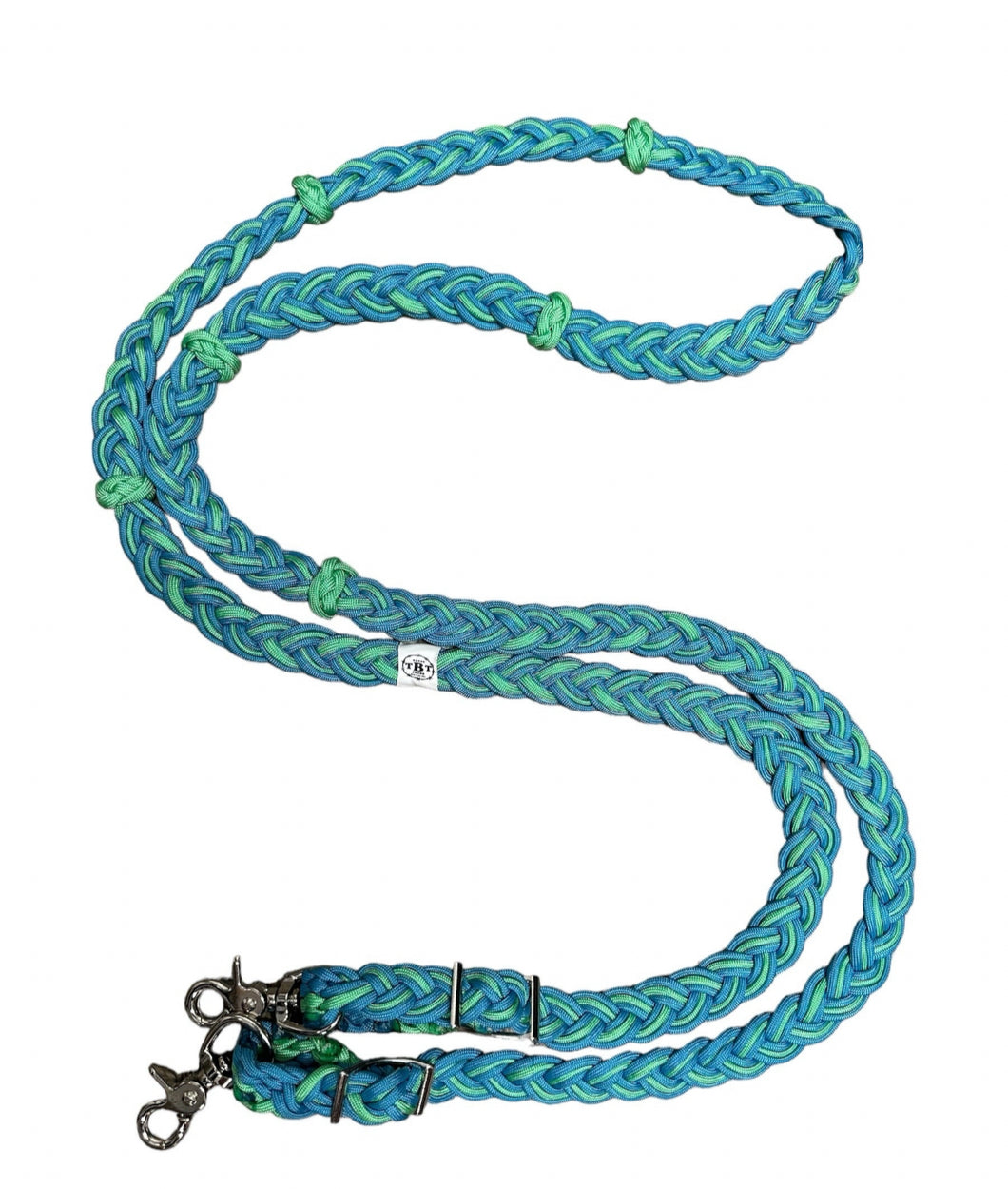 Barrel Reins, wide 1” reins with moveable grip knots and round center...You choose length