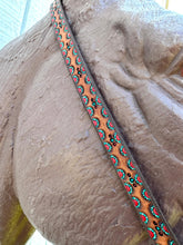 Hand painted and tooled  leather Headstall horse size