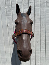 PERSONALIZED   nylon horse halter fuchsia