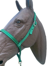 Green nylon tie down and tie down strap