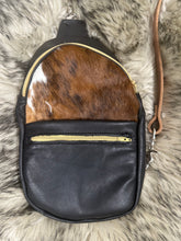 cowhide  small sling bag