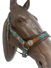 PERSONALIZED horse halter rainbow cheetah