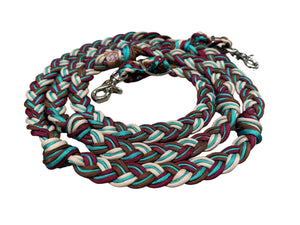 Barrel Reins, wide 1” reins with grip knots...You choose color and length