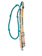 Award Barrel Reins leather and paracord , Round with grip knots...You choose color and length