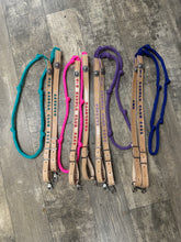 Award Barrel Reins leather and paracord , Round with grip knots...You choose color and length