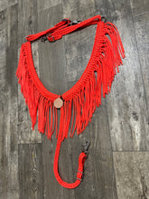 fringe breast collar orange