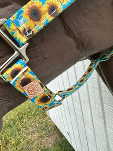 Sunflower nylon horse halter