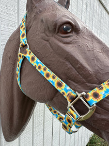 Sunflower nylon horse halter