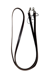 Leather loop reins brown harness leather