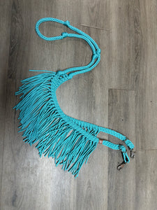 Fringe Barrel Reins turquoise