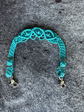 Fancy wither strap with turquoise howlite gemstones