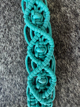 Fancy wither strap with turquoise howlite gemstones