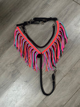 Fringe tack set black, hot pink, neon orange, and turquoise